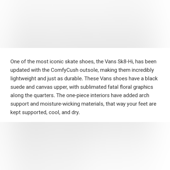 Vans Sk8-Hi Comfy Cush *NWT in Box* - Picture 5 of 10